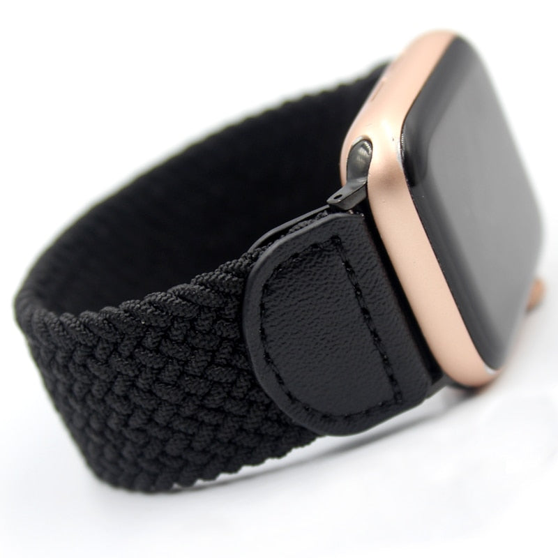 Nylon Elastic Strap for Apple Watch 6 Se Band for IWatch Serie 5 4 3 Bands Belt Bracelet Braided Solo Loop 38mm 40mm 42mm 44mm