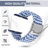 Adjustable elastic nylon Apple Watch Bands 44mm 40mm 38mm 42mm, iWatch Bands for Women Men, Adjustable Braided Solo Loop