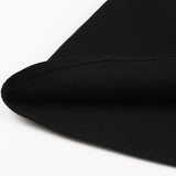 Contrast Tartan Collar and Cuff 1950s Vintage Black Midi Dress Rockabilly Button Up Elegant Women 95% Cotton Swing Dresses