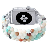 Fashion Jewelry Watch Strap for Iwatch 5 4 3 Bracelet Bead String Wristband Replacement Apple Watchband Women Girl Wriststrap