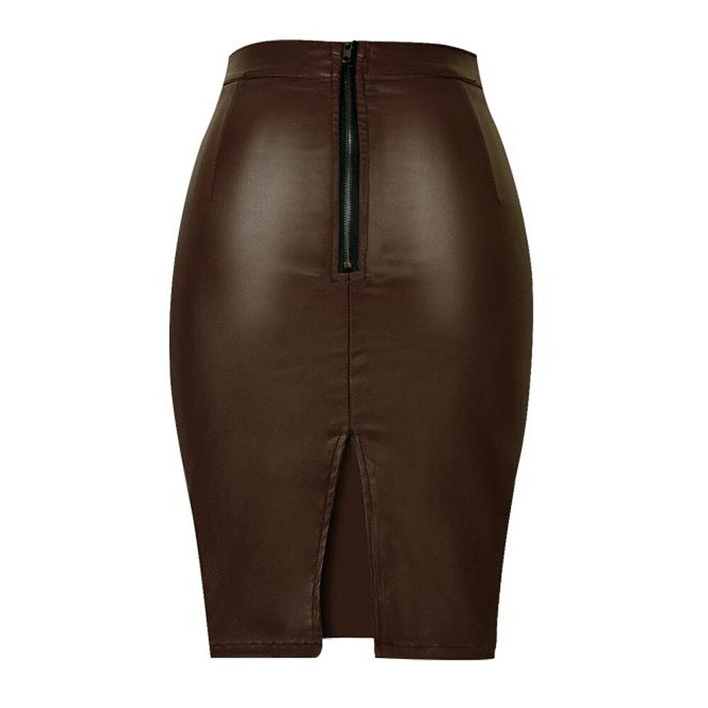 Black Denim Women High Waist Midi Summer Vintage Casual Knee Length Office Wear Women Jean Skirts