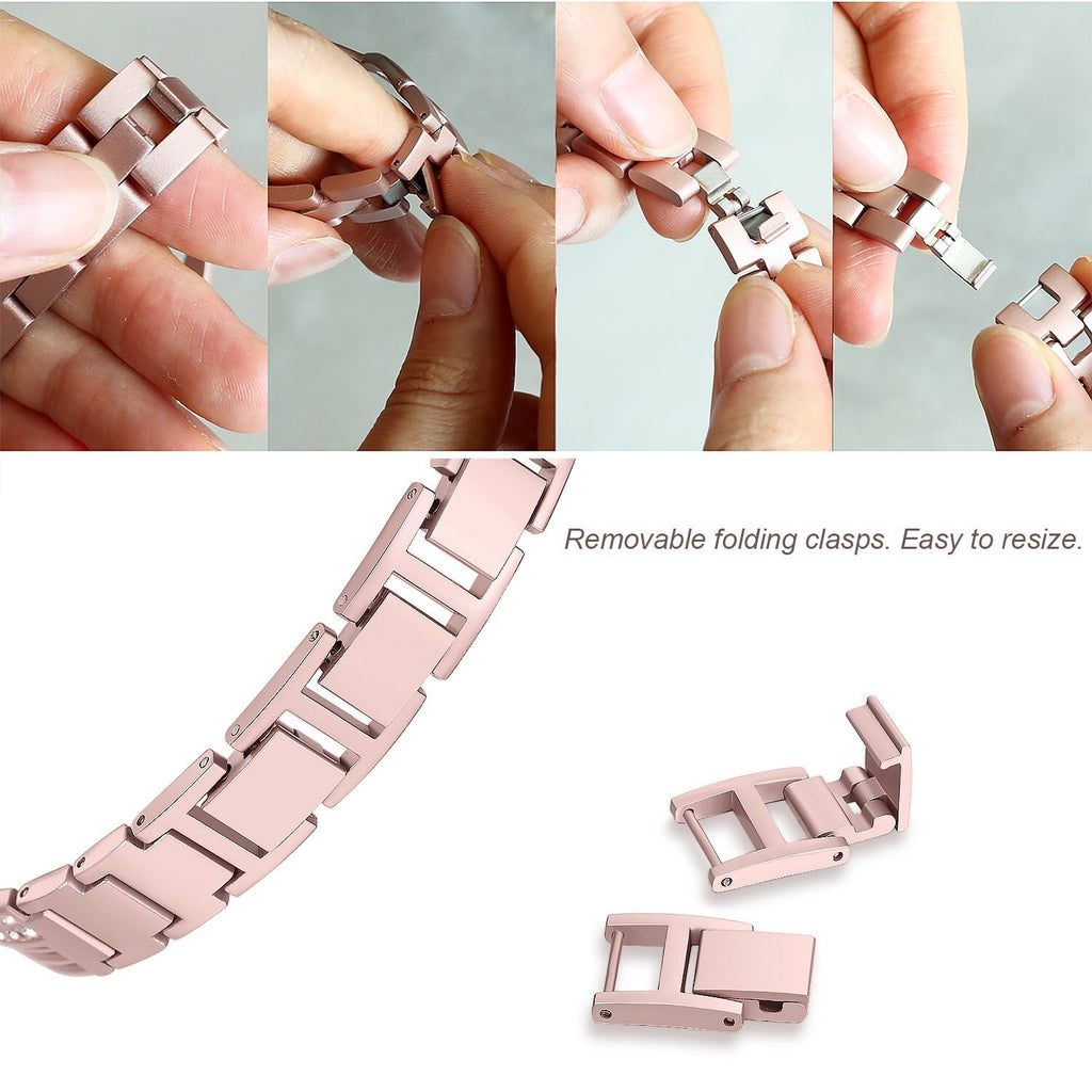 women diamond strap for apple watch series 5 4 3 2 band for iWatch 38mm 42mm 40mm 44mm stainless stee strap link bracelet