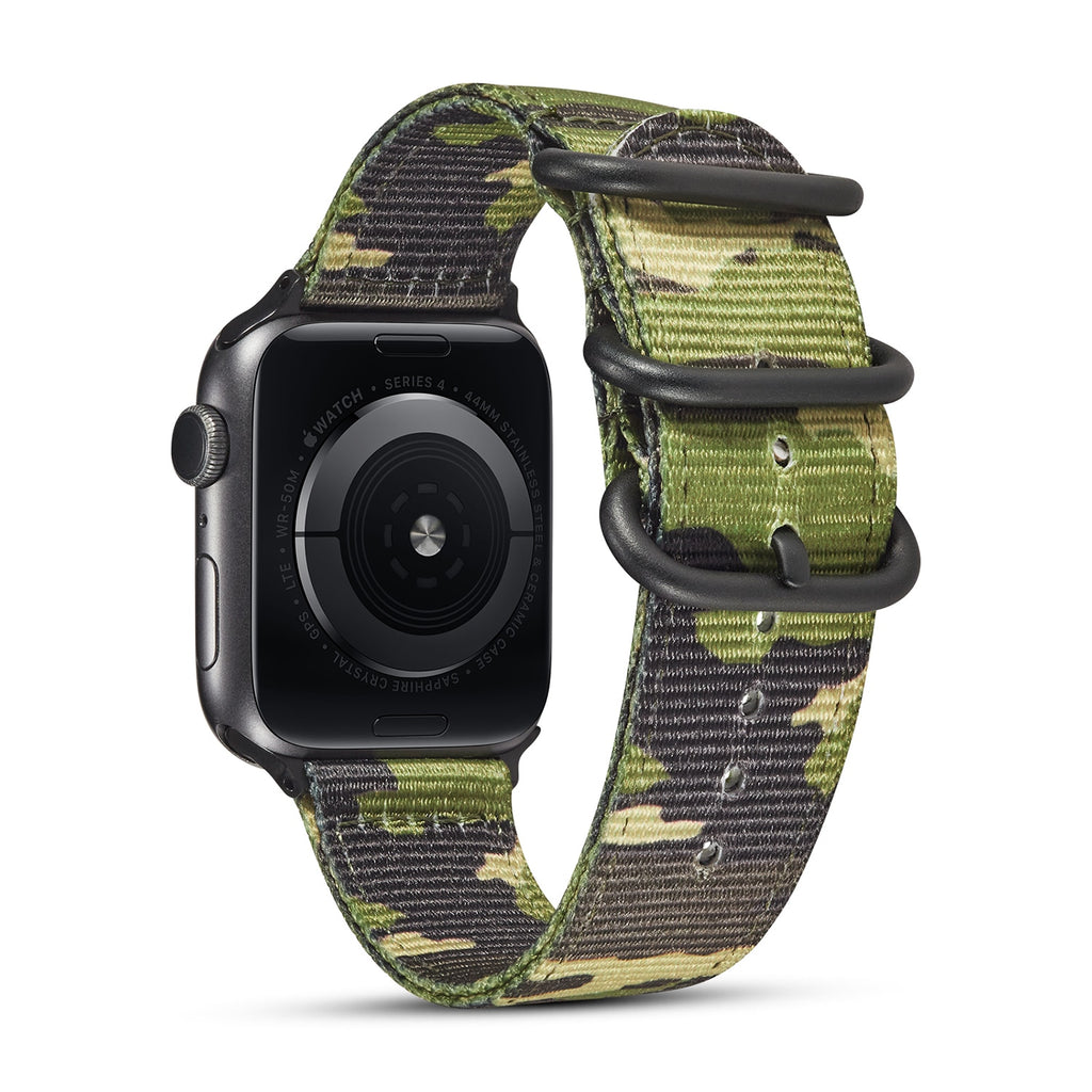 Nylon Buckle Bands for Apple Watch Series 1 2 3 4 5 6 SE Outdoor Army Green Watch Band 40 44MM for iWatch Strap 38 42MM