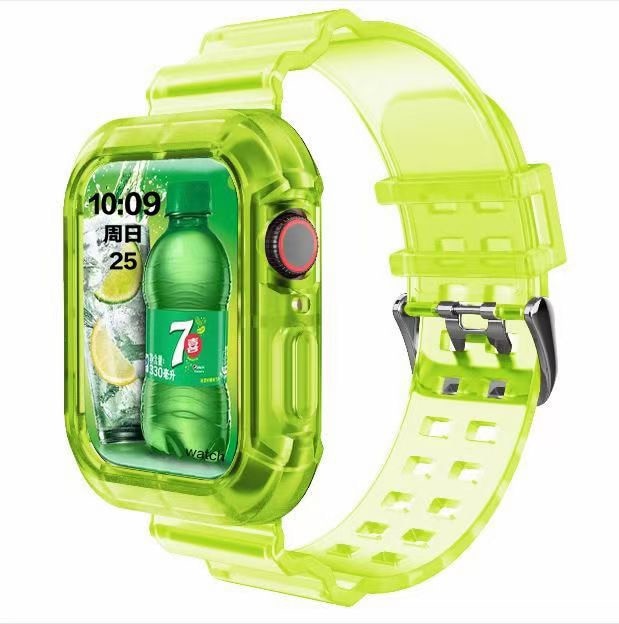 Newest Sport Strap for Apple Watch Band Series 6 1 2 3 4 5 silicone Transparent for Iwatch 5 4 Strap 38mm 40mm 42mm 44mm wirst