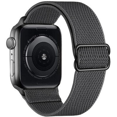 Adjustable Elastic Nylon solo Loop Strap for Apple watch band 44mm 40mm 38mm 42mm Scrunchie bracelet iWatch series 3 4 5 6 se