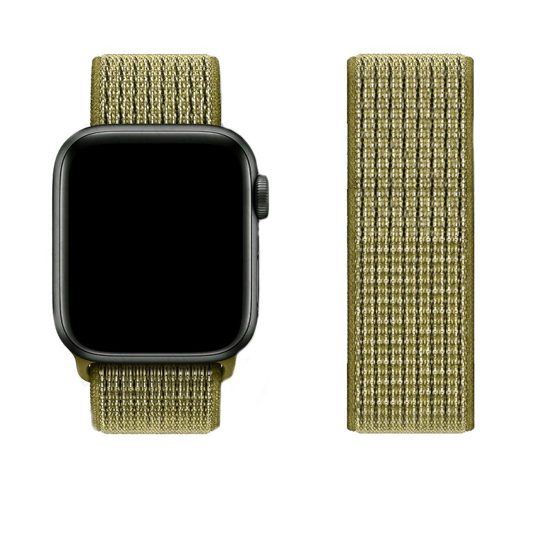Nylon Loop Strap For Apple Watch 6/SE/5/4 42MM 44MM Band Replacement Wristband For iwatch 3/2/1 38MM 40MM Bracelet Accessories
