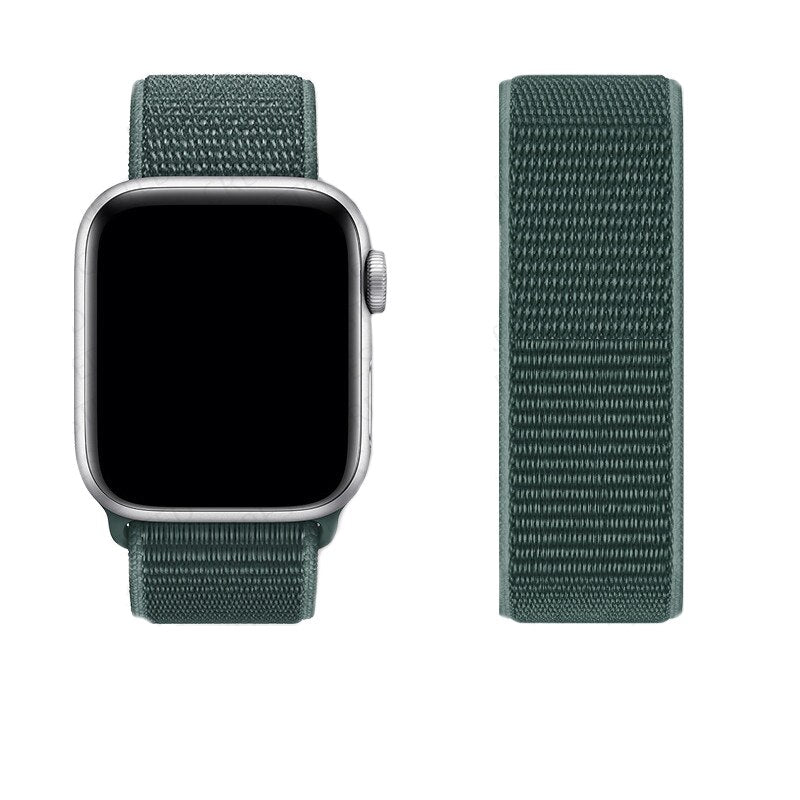 Nylon Loop Strap For Apple Watch 6/SE/5/4 42MM 44MM Band Replacement Wristband For iwatch 3/2/1 38MM 40MM Bracelet Accessories