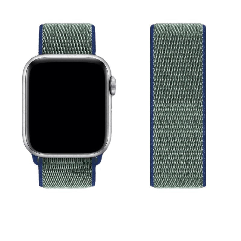 Nylon Loop Strap For Apple Watch 6/SE/5/4 42MM 44MM Band Replacement Wristband For iwatch 3/2/1 38MM 40MM Bracelet Accessories