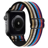 Scrunchie Strap for Apple watch band 44mm 40mm 38mm 42mm Adjustable Elastic Nylon solo Loop bracelet iWatch series 3 4 5 6 se
