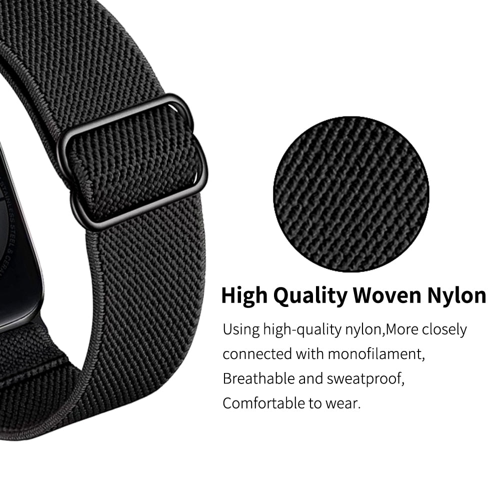 New Sport Solo Loop Band for Apple Watch Series 6 Se 5 4 3 Fabric Nylon Bracelet for IWatch 44mm 40mm 38mm 42mm Free Adjustment