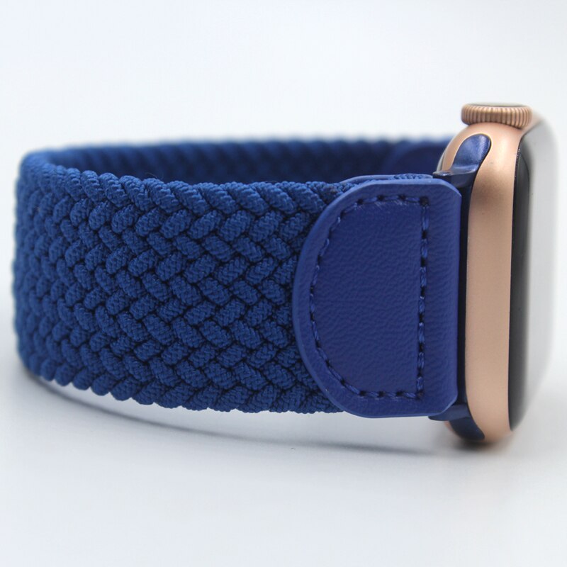 Nylon Braided Solo Loop Elastic Strap for Apple Watch Series 6 Se Band for IWatch Serie 6 5 4 3 Bands Belt Bracelet 40mm 44mm