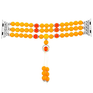 Bands for Apple Watch Band 38mm 40mm 42mm 44mm Beeswax Beaded Elastic Band for iWatch Series 5 4 3 2 1 Bracelet Straps for Women