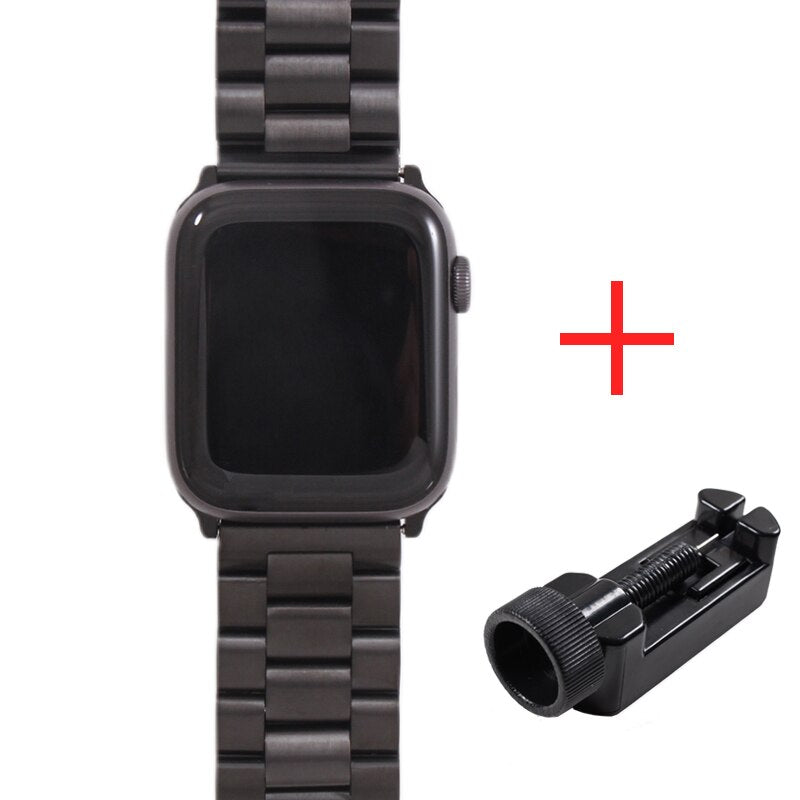 Band For Apple Watch 4 5 44mm 40mm 42mm 38mm 1/2/3 Metal Stainless Steel Bracelet Strap for iWatch Series Accessories