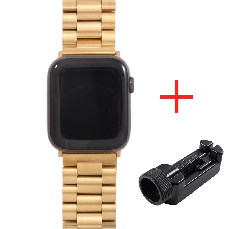 Band For Apple Watch 4 5 44mm 40mm 42mm 38mm 1/2/3 Metal Stainless Steel Bracelet Strap for iWatch Series Accessories