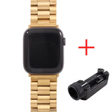 Band For Apple Watch 4 5 44mm 40mm 42mm 38mm 1/2/3 Metal Stainless Steel Bracelet Strap for iWatch Series Accessories