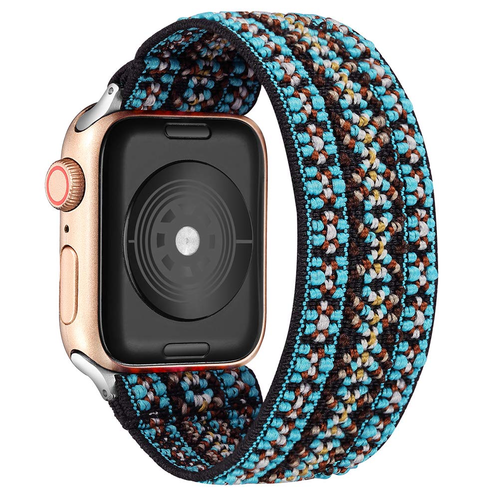 Strap for Apple watch band 40mm 38mm 44mm 42mm Bohemia Elastic belt solo loop Scrunchie bracelet correa iWatch series 3 4 5 se 6