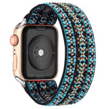 Strap for Apple watch band 40mm 38mm 44mm 42mm Bohemia Elastic belt solo loop Scrunchie bracelet correa iWatch series 3 4 5 se 6
