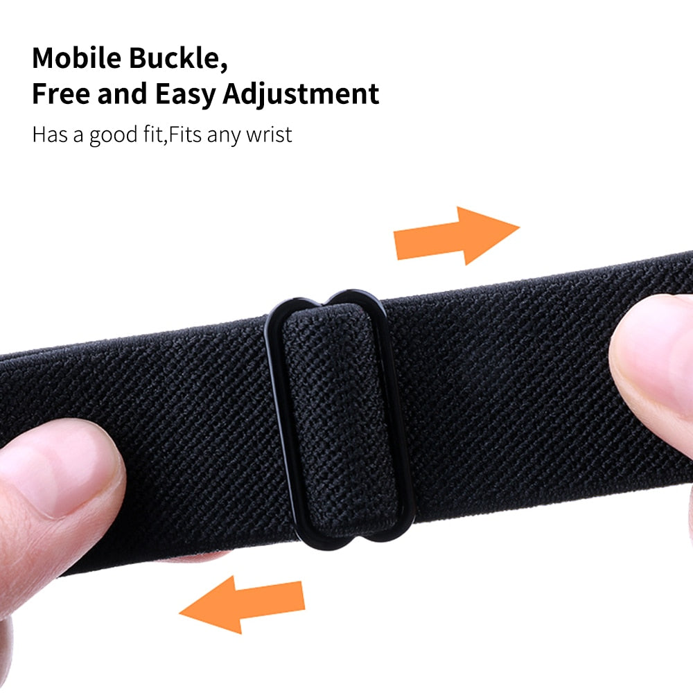 New Sport Solo Loop Band for Apple Watch Series 6 Se 5 4 3 Fabric Nylon Bracelet for IWatch 44mm 40mm 38mm 42mm Free Adjustment