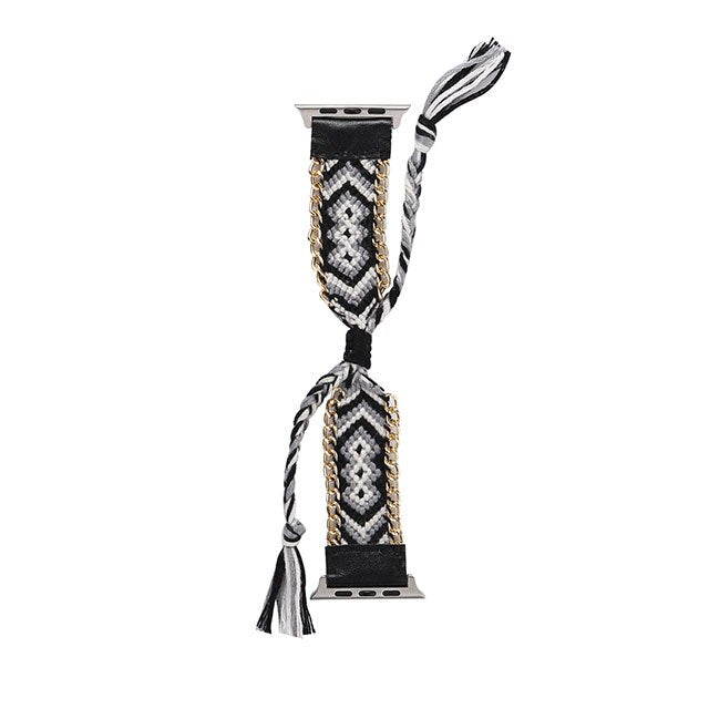 Fabric Braided Rope Strap for Apple Watch band 5 4 2 40/44mm 38/42mm nylon Adjustable Bracelet Band Watchband for iWatch 5/4/3/2