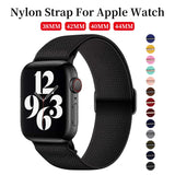 New Sport Solo Loop Band for Apple Watch Series 6 Se 5 4 3 Fabric Nylon Bracelet for IWatch 44mm 40mm 38mm 42mm Free Adjustment