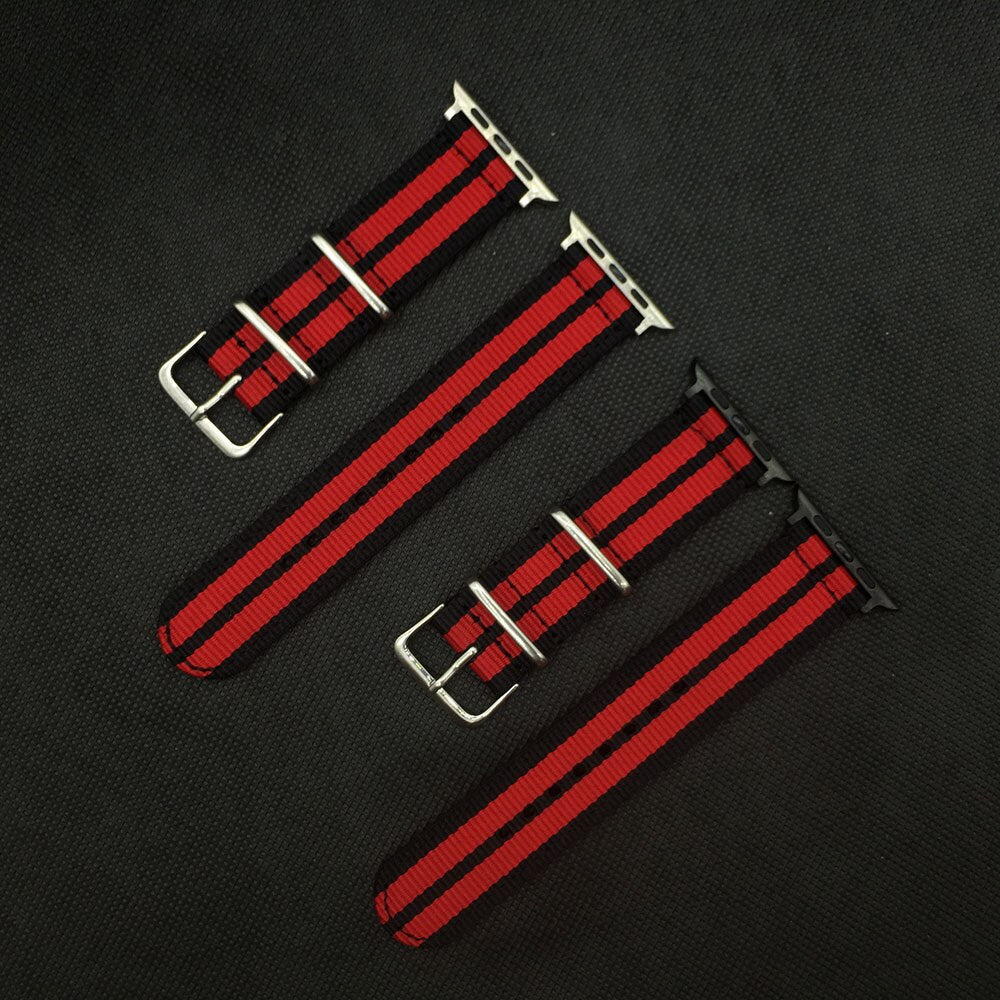 Nylon Watchband for Apple Watch Band Series 6 se/5/4/3/2/1 Sport Belt Watch Bracelet 40/38 mm 42mm/44mm Strap for iwatch Band