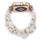 Women Bracelet Strap for Apple Watch 6 5 4 SE Band 44mm 40mm Handmade Beaded Link Watchband for iwatch Series 3 2 1 42mm 38mm