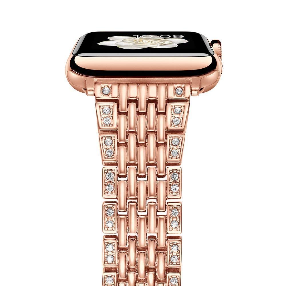 women Diamond Bracelet for Apple Watch 38mm 40mm 42mm 44mm Metal Wrist band stainless Stella strap for iWatch Series 5/4/3/2/1