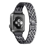 women Diamond watch strap For Apple Watch Band 38mm 42mm 40mm 44mm stainless steel strap iWatch series 5 4 3 2 1 bracelet belt