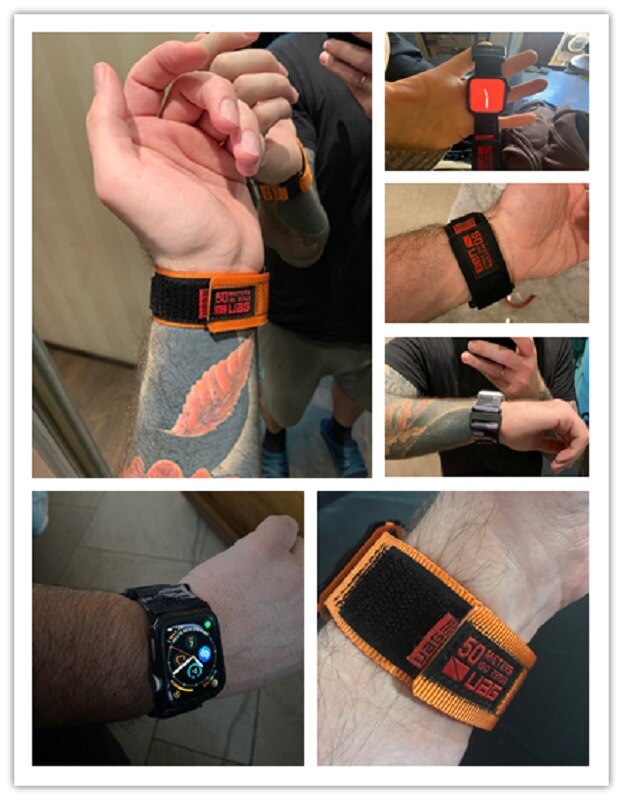 nylon sport watch band for Apple watch 6 se 5 4 40mm 44mm loop strapwatchbands for iwatch 5 6 2 3 38mm 42mm bracelet wristbelt