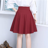 A Line Short Skirts Women Beach Office Wear High Waist Chic Black Cotton Suits With Skirt