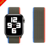 Nylon Loop Strap For Apple Watch 6/SE/5/4 42MM 44MM Band Replacement Wristband For iwatch 3/2/1 38MM 40MM Bracelet Accessories