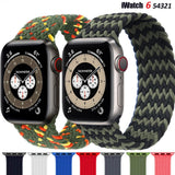 Braided Solo Loop strap For Apple watch band 44mm 40mm 38mm 42mm FABRIC Elastic belt Nylon bracelet iWatch series3 4 5 se 6 band