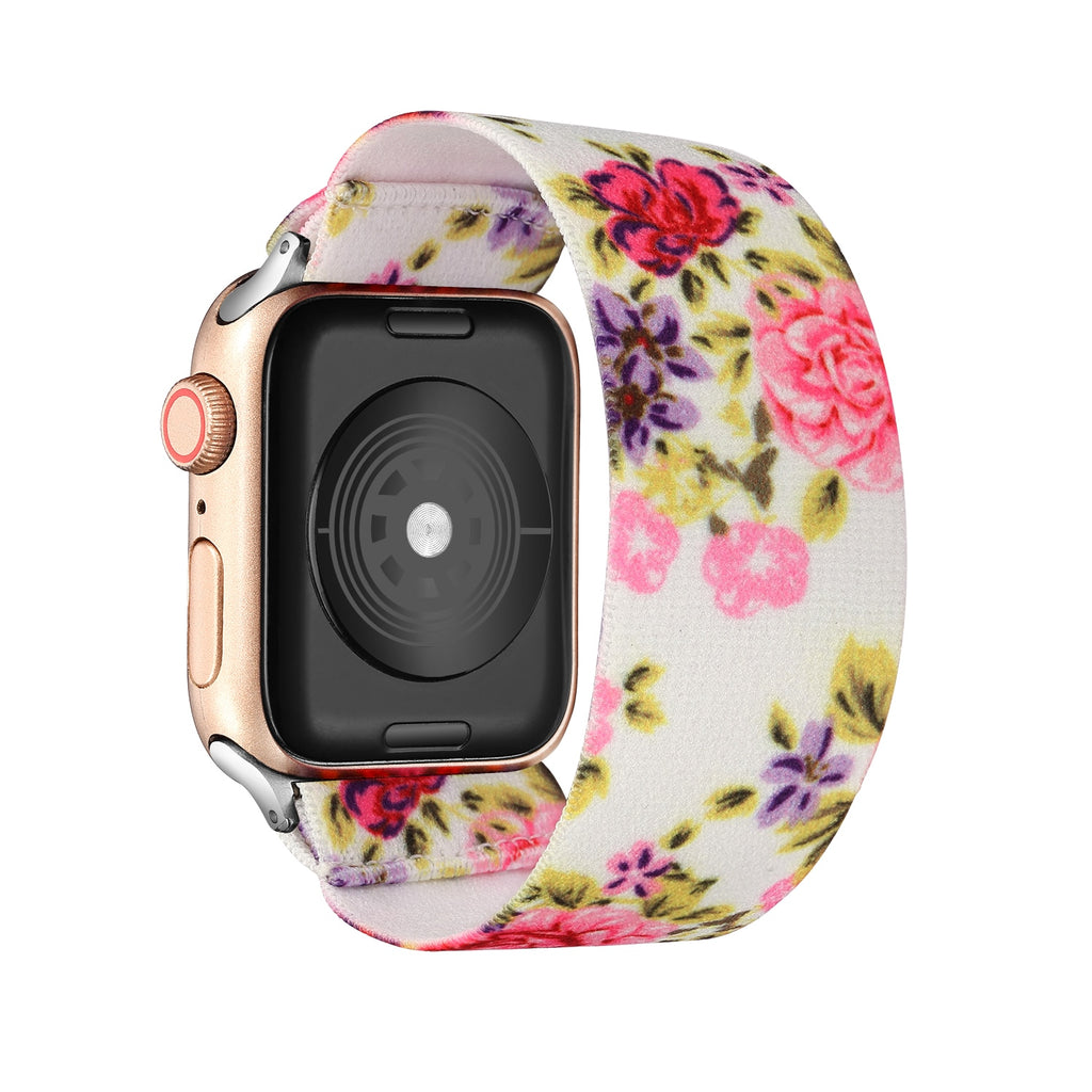 Elastic Watch Band for Apple Watch 5 6 4 Scrunchie Band 38mm 40mm 42mm 44mm Casual Women Strap Bracelet for iwatch series 6 5 4