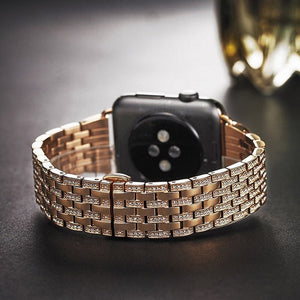 Bling Strap For Apple Watch Iwatch Band Diamond Stainless Steel Watchband Bracelet