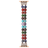 Jewelry Wristband Strap for Apple Watch Band Beaded 38mm/40mm Women Stretchy Bracelet 42mm/44mm Iwatch SE Series 6/5/4/3 Bling