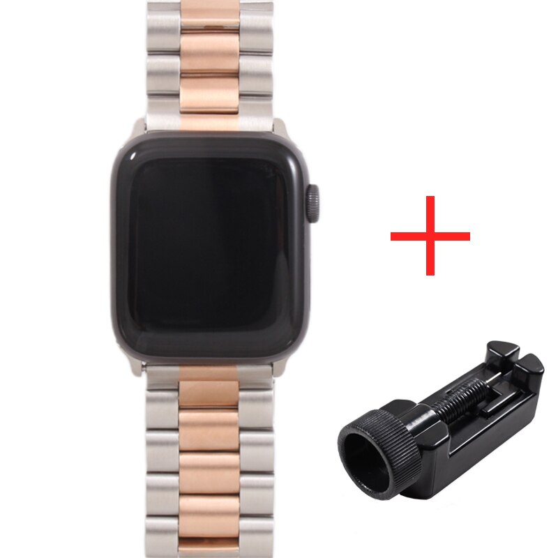 Band For Apple Watch 4 5 44mm 40mm 42mm 38mm 1/2/3 Metal Stainless Steel Bracelet Strap for iWatch Series Accessories