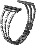 Women's Jewelry Strap for Apple Watch Band 7 6 41/45mm 44/40mm 42/38mm Diamond Metal Belt for iWatch Bands Serie SE 5 3 Bracelet