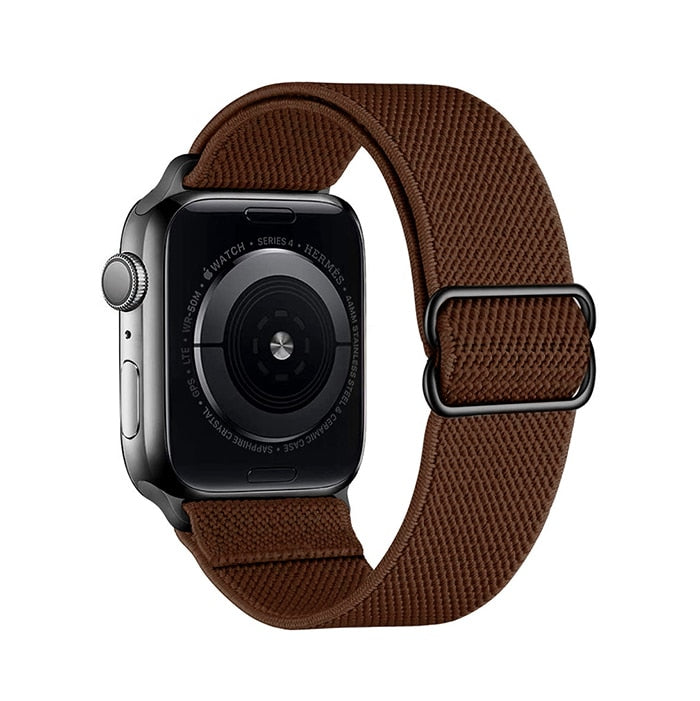 New Sport Solo Loop Band for Apple Watch Series 6 Se 5 4 3 Fabric Nylon Bracelet for IWatch 44mm 40mm 38mm 42mm Free Adjustment
