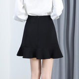 Lolita Mermaid Mini Sweet Japanese Harajuku Girls Black Skirt Korean Style Office Ladies Student Cute Shorts Bottoms
