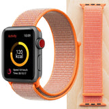 High Quality Nylon Sport Loop Replacment for Apple Watch band 44mm Series 5 4 3 2 1 Breathable Woven Strap 42mm iwatch 40mm 38mm