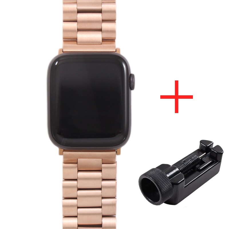 Band For Apple Watch 4 5 44mm 40mm 42mm 38mm 1/2/3 Metal Stainless Steel Bracelet Strap for iWatch Series Accessories