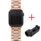 Band For Apple Watch 4 5 44mm 40mm 42mm 38mm 1/2/3 Metal Stainless Steel Bracelet Strap for iWatch Series Accessories