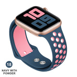 Band for Apple Watch 5 4 3 2 1 42MM 38MM soft Breathable strap Silicone Sports bands for Nike+ Iwatch series 5 4 3 40mm 44mm
