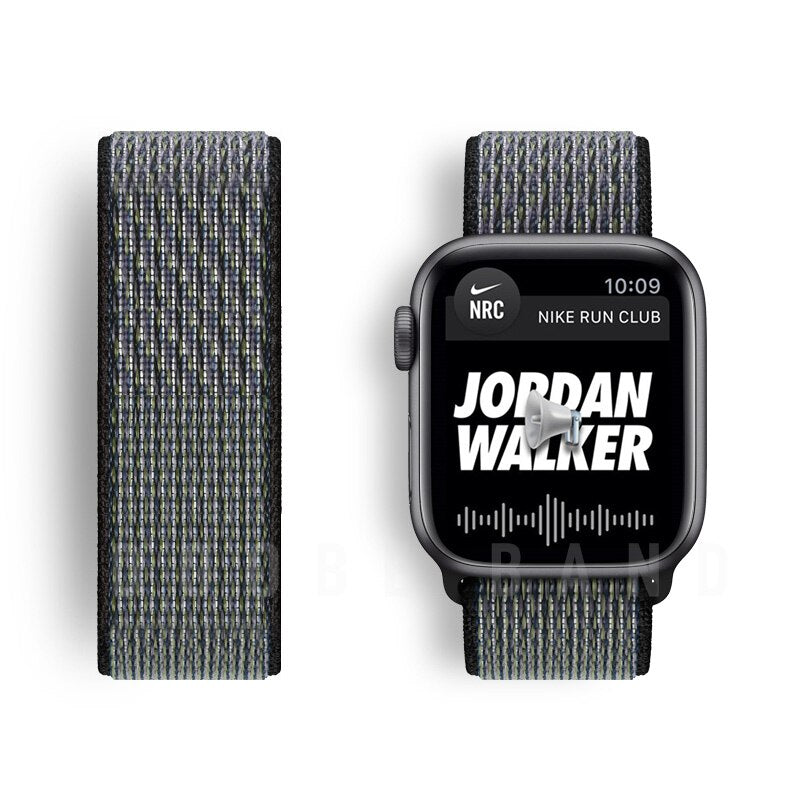 Nylon Loop Strap For Apple Watch band 44mm 40mm 42mm 38mm Smartwatch Watchband correa Sport belt Bracelet iWatch Series 4 5 SE 6