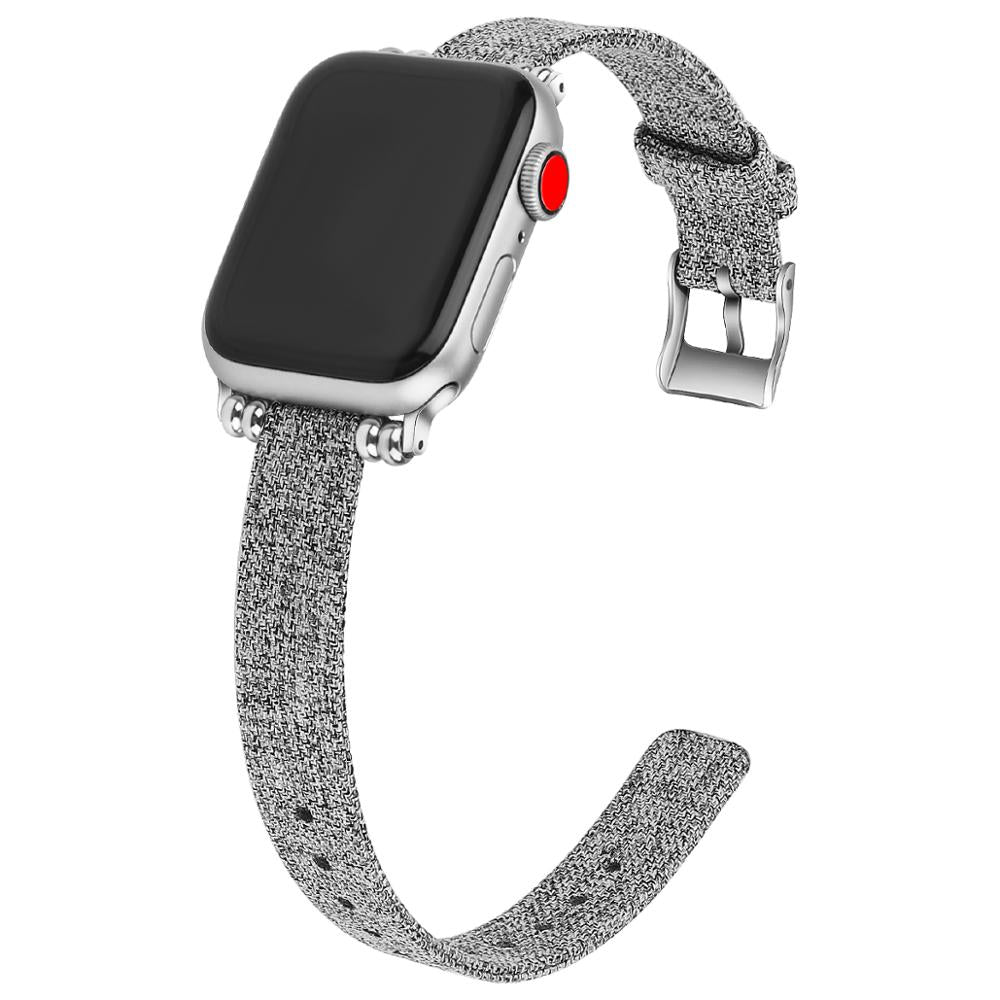 Canvas Women's nylon Strap for iWatch Series 6 3 38/42mm Belt Wristband Bracelet for Apple Watch Band 6 SE 5 4 40/44mm Watchband