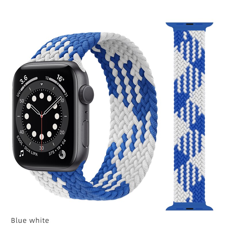 Solo Loop Nylon strap for Apple Watch Band Braid 44mm 40mm 38mm 42mm Elastic Sports Bracelet iWatch series 3 4 5 se 6 strap