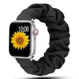 Scrunchie Strap for Apple watch band 44mm 40mm iWatch 42/38mm Elastic Nylon Solo Loop smart bracelet applewatch serie 5 43 SE 6
