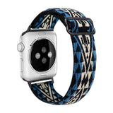 Nylon Strap For Apple Watch Strap 44/40/42/38mm Bohemia Braid Adjustable Elastic Band Bracelet iWatch Series 6 SE 5 4 3 2 1