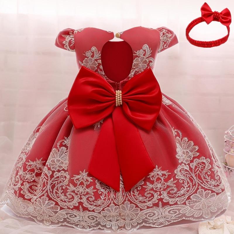 Baby Girls Christmas Dress 3 6 9 12 18 24 Months Toddler Newborn Lace Princess Dress