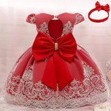 Baby Girls Christmas Dress 3 6 9 12 18 24 Months Toddler Newborn Lace Princess Dress
